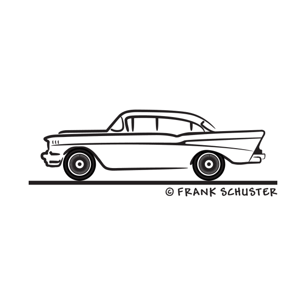 1957 Chevrolet Sedan Four Door Bel Air by PauHanaDesign