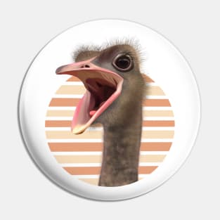 Cute Funny Ostrich Face Pin