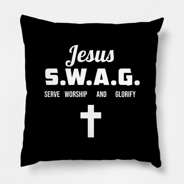 Jesus swag Pillow by Periaz