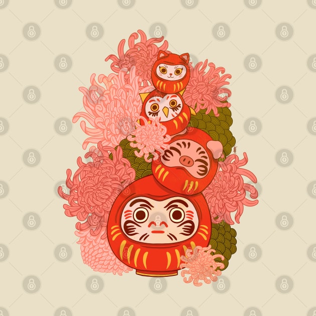 Chrysanthemum Daruma by Marta Tesoro