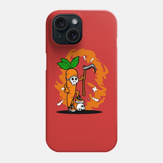 MONSTER CARROT CARTOON Phone Case by beanbeardy