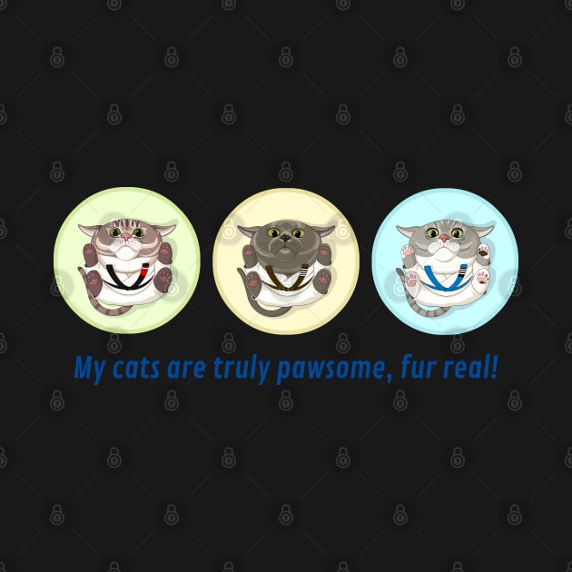 my cats are truly pawsome! by undersideland