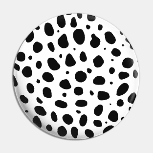 Black and White Cheetah Print Animal Print Pin