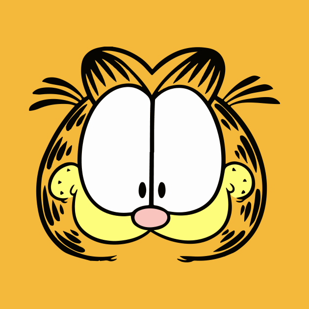 Happy Face of Orange Lasagna Cat by HeyListen