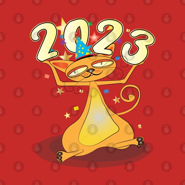 Happy New Year Cats 2023 by ArticArtac