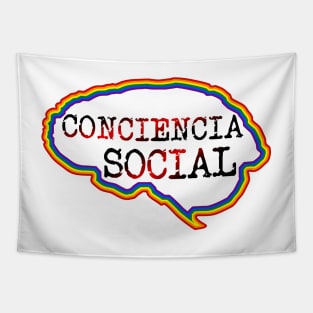 Cerebro con pensamiento de Conciencia Social Tapestry