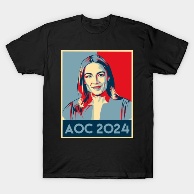 Aoc For President 2024 Alexandria Ocasio-Cortez Tshirt Hope Aoc For President 2024 Alexandria Ocasio-Cortez Tshirt Hope