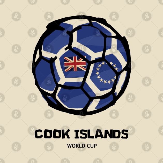 Cook Islands Football Country Flag by KewaleeTee