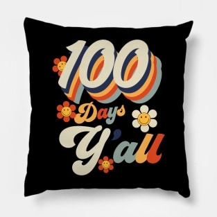 100 Days Y'all Teacher or Student Gifts 100th Day of School Pillow