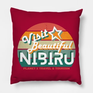 Visit Beautiful Nibiru - Planet X Travel & Tourism Pillow