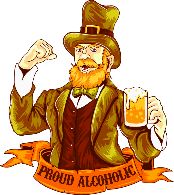 PROUD ALCOHOLIC Kids T-Shirt by theanomalius_merch