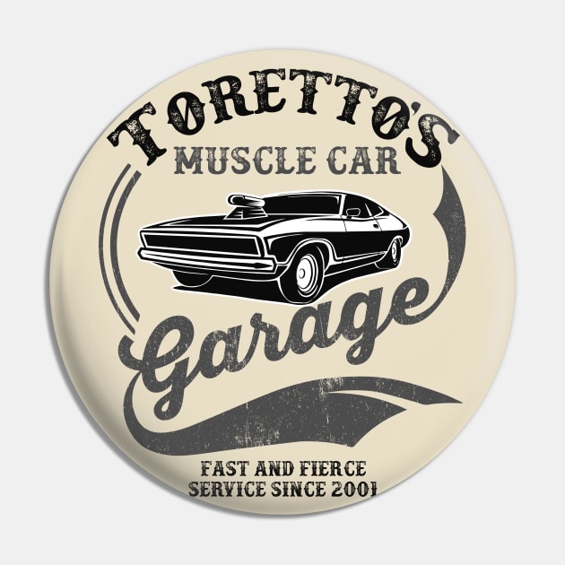 Toretto's Muscle Car Garage Lts Pin by Alema Art