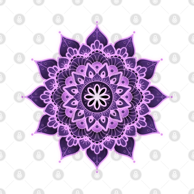 Crown Chakra Mandala (series) by AudreyJanvier