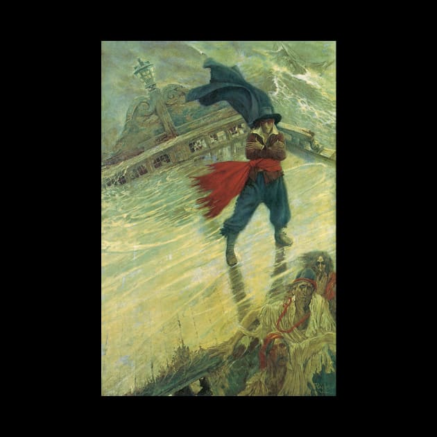 The Flying Dutchman by Howard Pyle by MasterpieceCafe