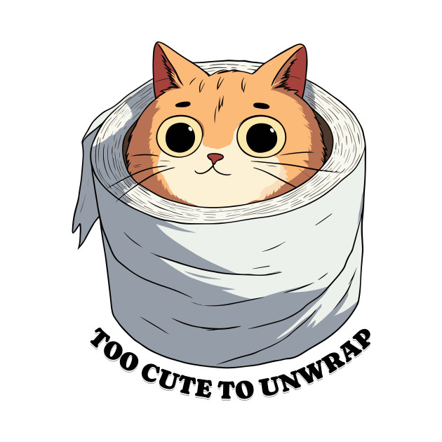Cat Wrapped in Toilet Paper by ElCrocodel