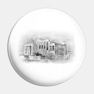 black and white The Parthenon,Athens 2005 Pin