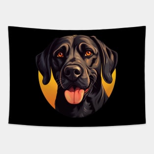 Black labrador Tapestry