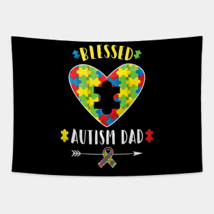 Autism Dad Father Day Tapestry