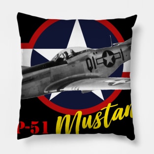 North American P-51 Mustang Fighter Pillow