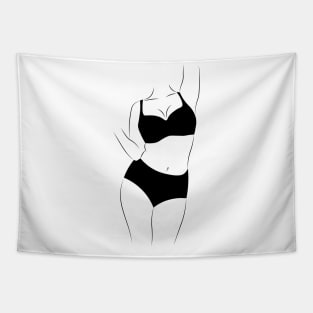 woman silhouette Tapestry