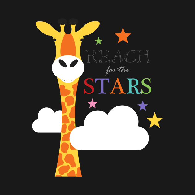 Reach for the stars giraffe by creativemonsoon