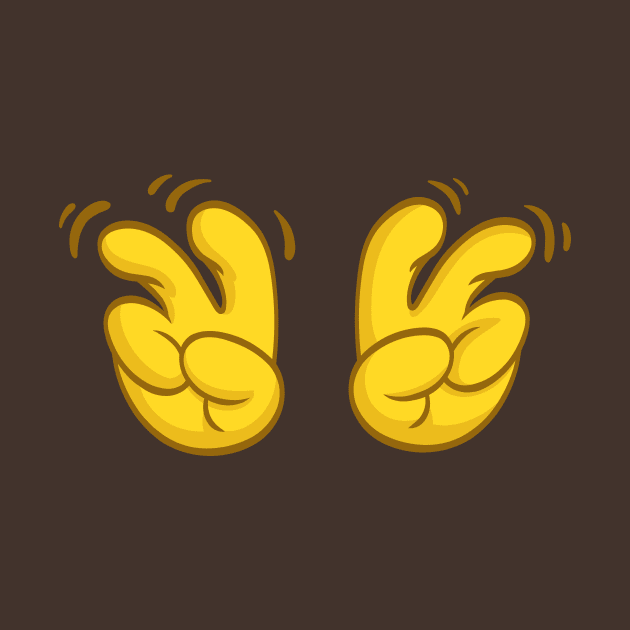 Quotation Cartoon Emoji Yellow Hands by DigiToonsTreasures