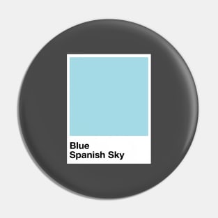 Pantone Blue Spanish Sky Pin