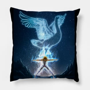 Flying cygnus Pillow