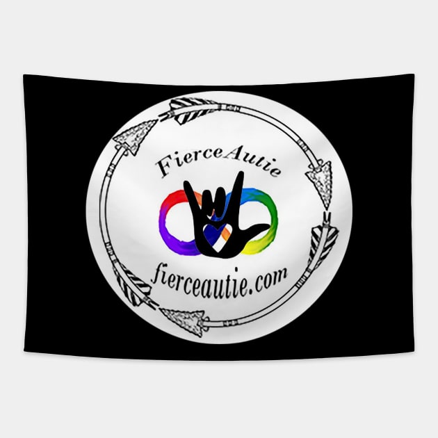 Fierce Autie Logo Tapestry by Fierceautie