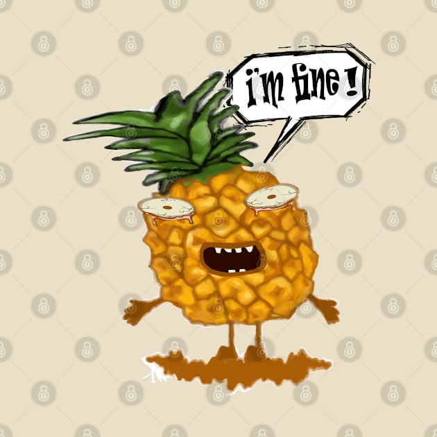 screaming pineapple i'm fin by mohamed705