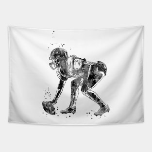 American Football Player Girl Tapestry