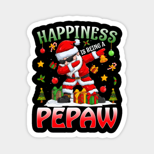 Happiness Is Being A Pepaw Santa Christmas Magnet