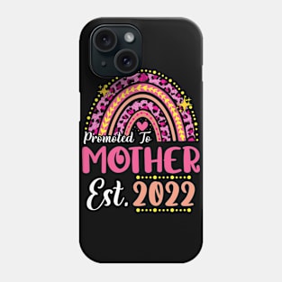 Promoted to Mother Est.2022 Rainbow Mama to Be New Mama Phone Case