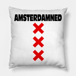 Amsterdamned Cross Pillow