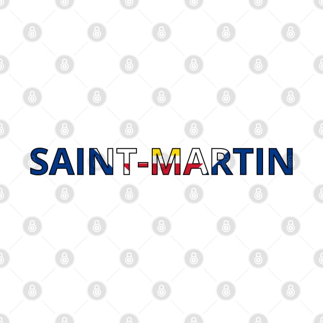 Drapeau Saint Martin by Pixelforma