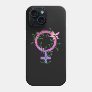 Mirror of venus in flowers Phone Case