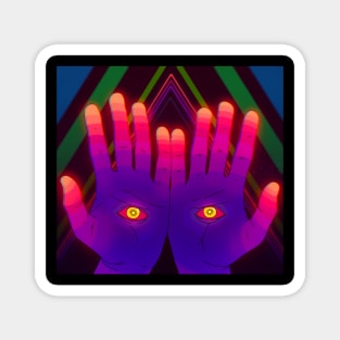 Psychedelic Energy Hands 2 (GIF) Magnet