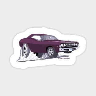 Purple car Magnet