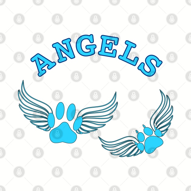 Angel Pet Paw Prints by Braznyc