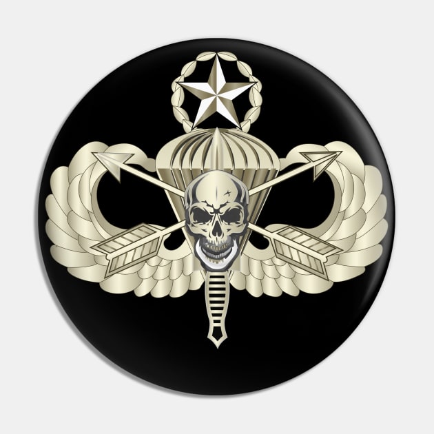 Master Airborne w Crossed Arrows Dagger Skull Pin by twix123844