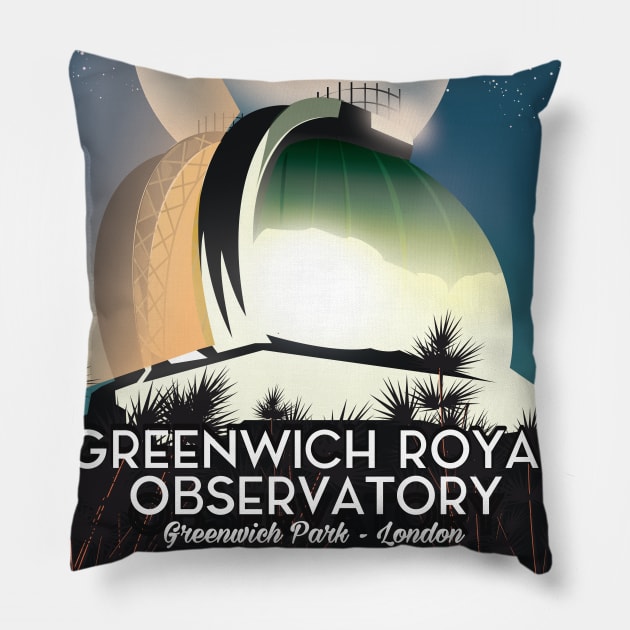Greenwich Royal Observatory Pillow by nickemporium1