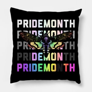 Pride Moth Rainbow Pillow