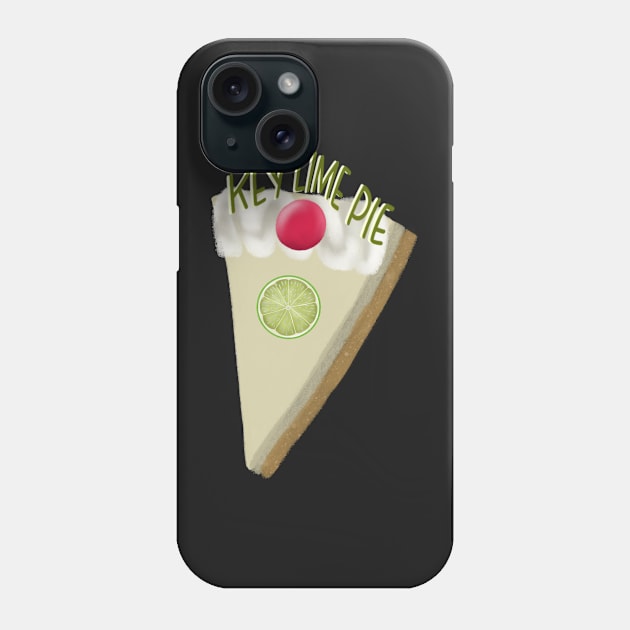 Key Lime Pie on Pink Phone Case by MarcyBrennanArt