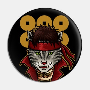 Sanada Yukimura Cat Pin