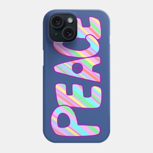 Pastel Rainbow Peace Phone Case