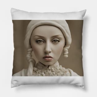 Portrait of Christina Aguilera Pillow