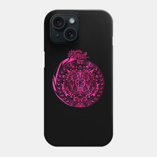 circle calendar in aztec mandala pattern arts Phone Case