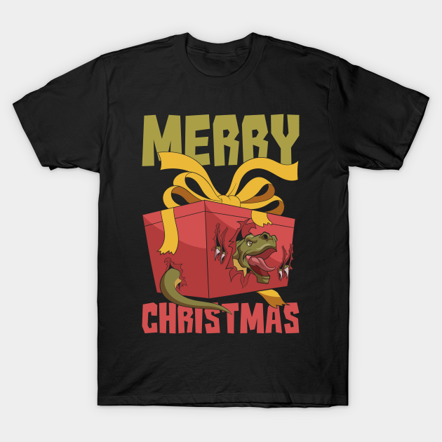 Discover Trex Dinosaur Merry Christmas - Christmas - T-Shirt