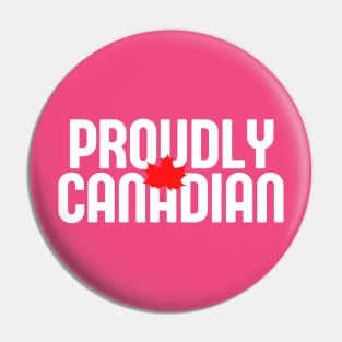 Proudly Canadian Retro Pin