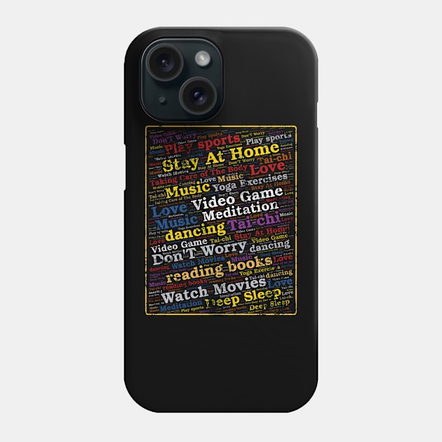 Funny Quarantine Social Distancing Stay Home Gift Phone Case by UranusArts